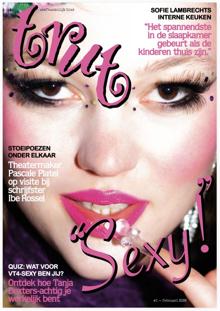 De cover van ons eerste nummer, "De Sexy Editie", gepubliceerd op 1" februari 2026.